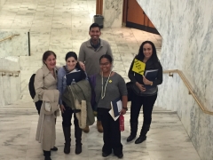 Nassau Council Staff with C.W. Post students on their way to a legislator`s office. Nassau Council Staff with C.W. Post students on their way to a legislator`s office.